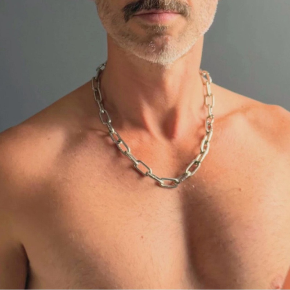 Men’s lightweight duty stainless steel chain necklace